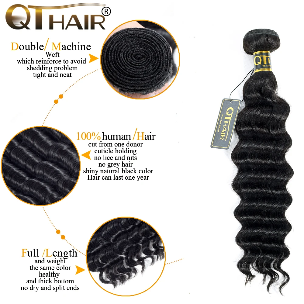 Loose Deep Wave Bundles With Closure Human Hair Bundles With Closure Brazilian Virgin Hair Weave Bundles With Closure QT Hair Loose Deep Wave Bundles With Closure Human Hair Bundles With Closure Brazilian Virgin Hair Weave Bundles With Closure QT Hair