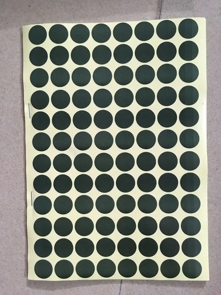 500pcs Black Scrapbooking Plain Round Sticker Cookie/Cake/Gift Labels