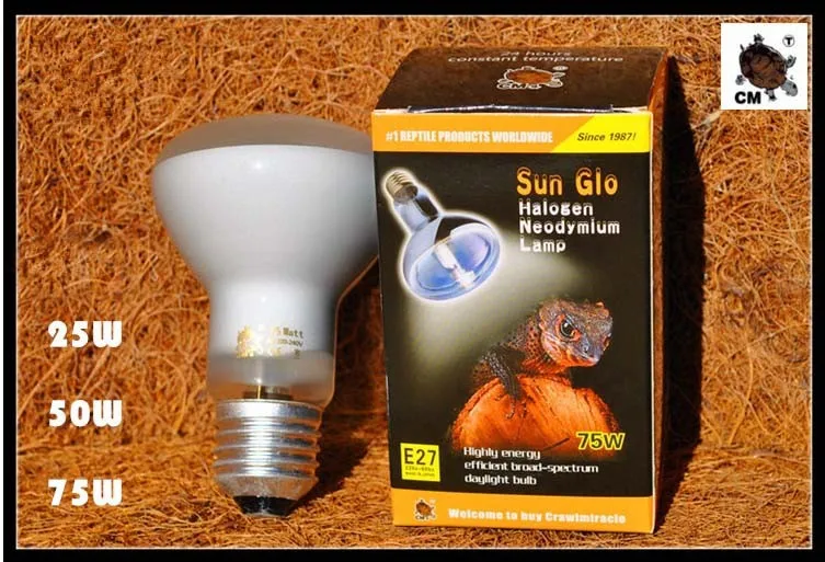 Sunning Heat Lamp 25~75 Watt Bulb, emits a broad-spectrum light, 01