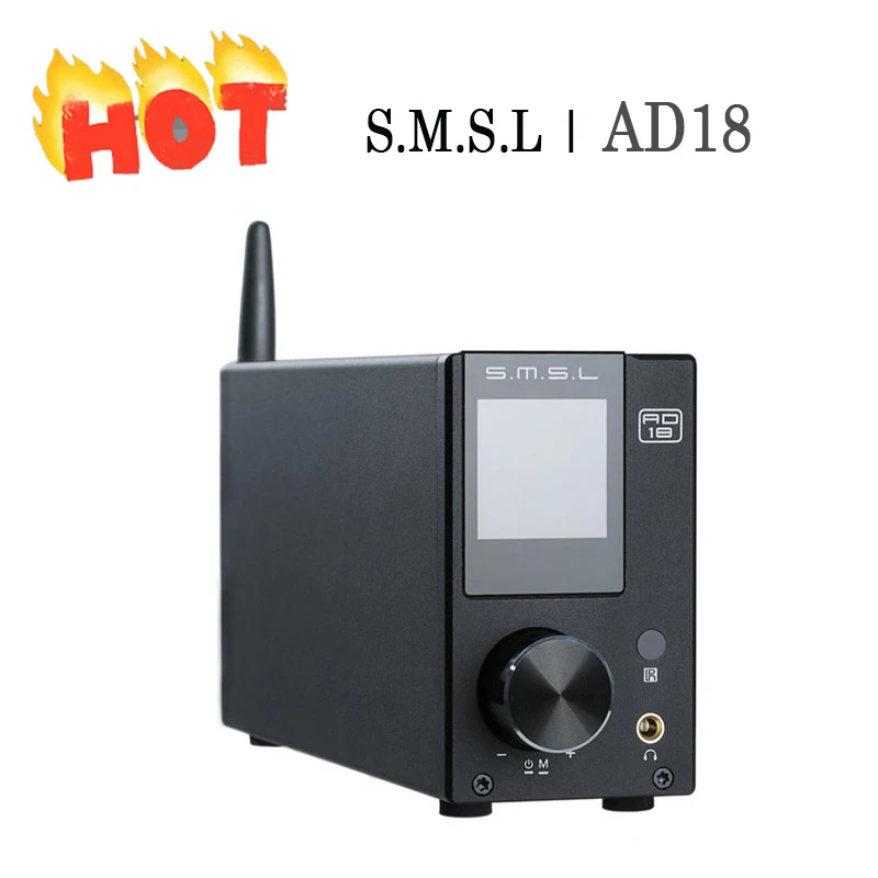 SMSL AD18 Digital Audio Amplifier Bluetooth 4.2 USB DAC Amplifier Audio DAC Hifi Power Amplifier 2.1 Stereo Professional 80W AMP SMSL AD18 Digital Audio Amplifier Bluetooth 4.2 USB DAC Amplifier Audio DAC Hifi Power Amplifier 2.1 Stereo Professional 80W AMP