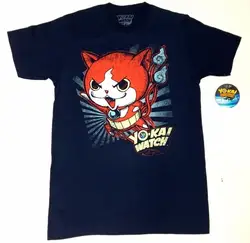 Аниме Йо-Кай Yokai часы Jibanyan Футболка Nwt подлинный новый хлопок досуг модная брендовая одежда хип-хоп человек повседневная футболка