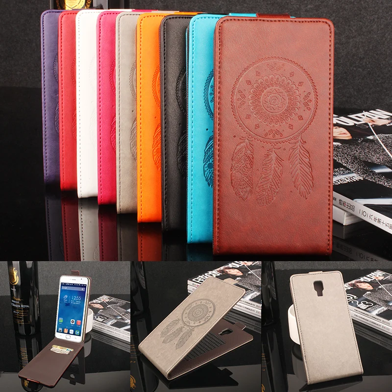 HongBaiwei Luxury Leather Phone Cases For Blackview Alife P1 Pro Flip Vintage 3D Printing Wind Chimes Cover Case | Мобильные