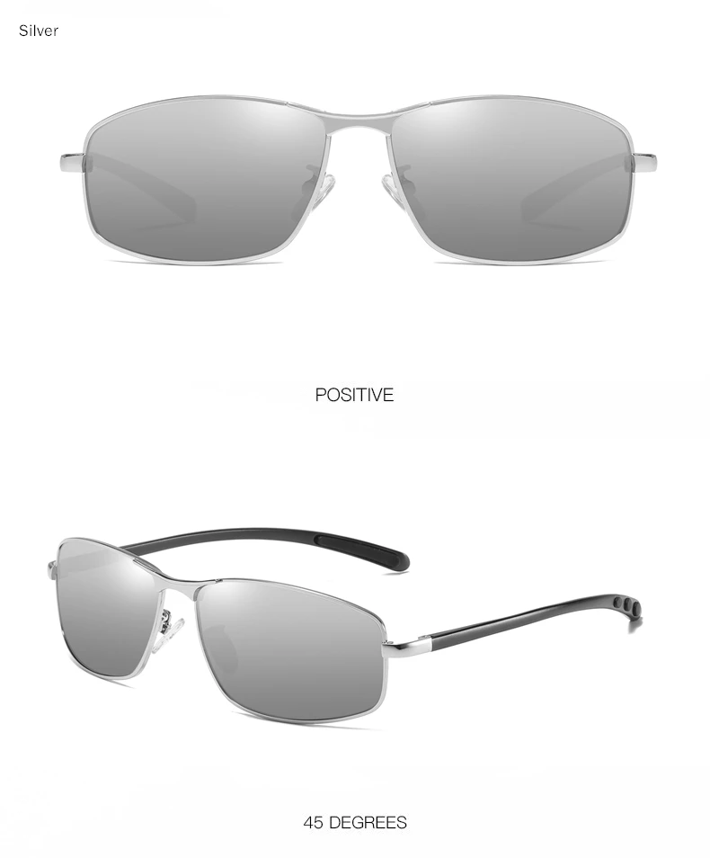 BENZEN прямоугольные поляризованные солнцезащитные очки, мужские качественные солнцезащитные очки из сплава Al-Mg, мужские дужки с пружинным шарниром UV400