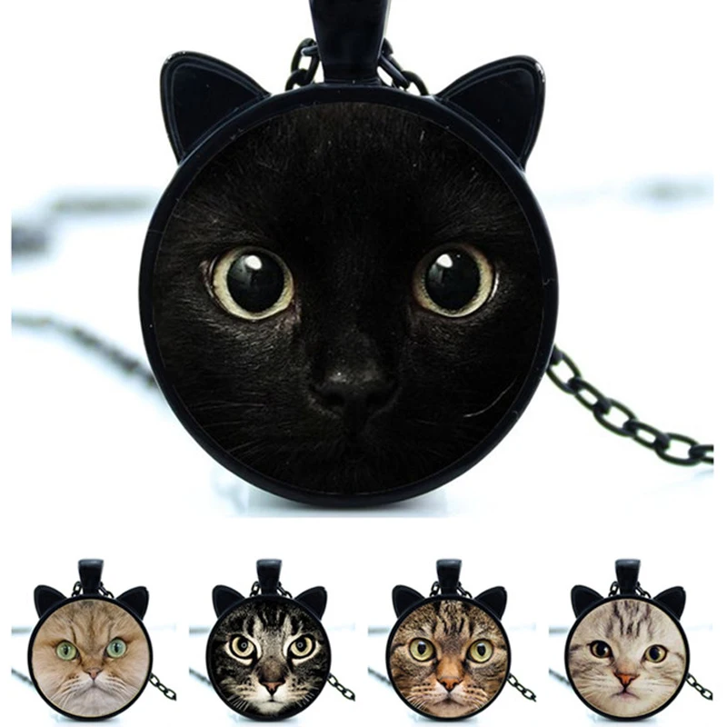 G886 Новый Чеширский Кот ожерелье кошка уха ювелирных изделий Улыбка Cat Кулон