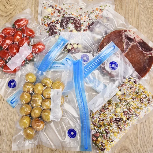 SaengQ-핸드 헬드 식품 진공 실러 포장 기계, 필름 컨테이너 USB 실러 진공 포장기 5 또는 10pcs 진공 지퍼 백 4