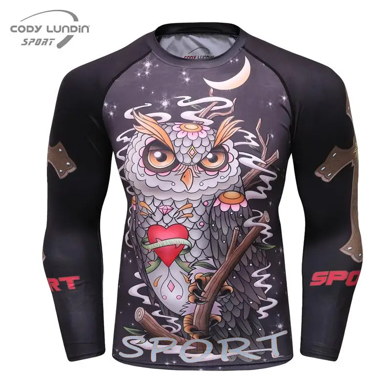 3D Rashguard брендовая одежда компрессионная рубашка быстросохнущая для фитнеса