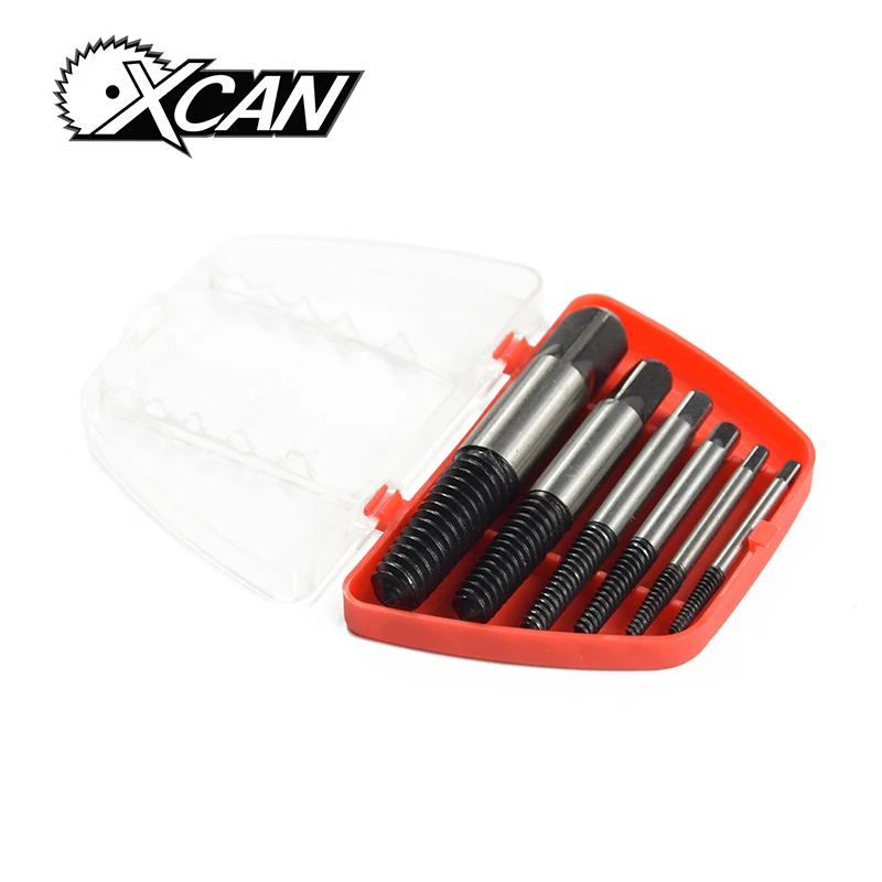 

Xcan 6pcs broken screwdrive Guide Set Broken Bolt Remover Easy Out Set Screwdriver set Screw Extractor Drill Bit