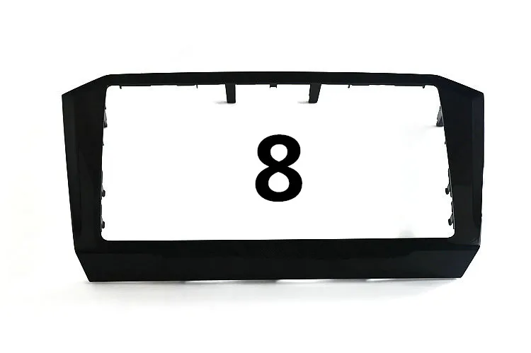 Для VW Passat B8- MIB 3 CD коробка отделка черная краска - Цвет: 8-inch