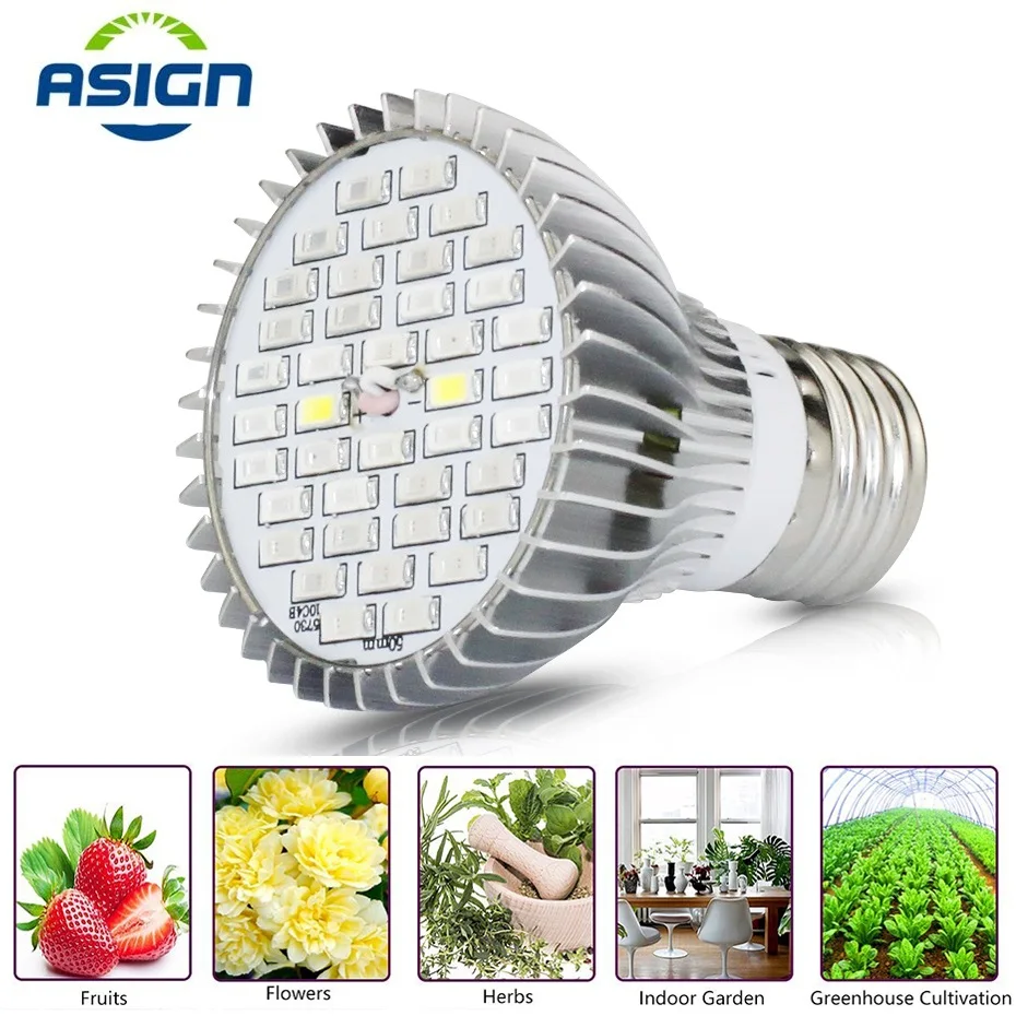 Полный спектр LED Grow Light 10 Вт 30 50 80 Красный Синий УФ светодиодная лампа для растений