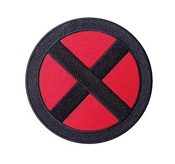 

X-men Storm Red Black Applique Costume Cosplay Round Military Patch Embroidered MORALE Patch Hook &Loop PATCH