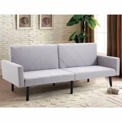 Giantex раскладной диван-кровать с откидной спинкой на диван с деревянными ножками современная мебель для гостиной HW57254