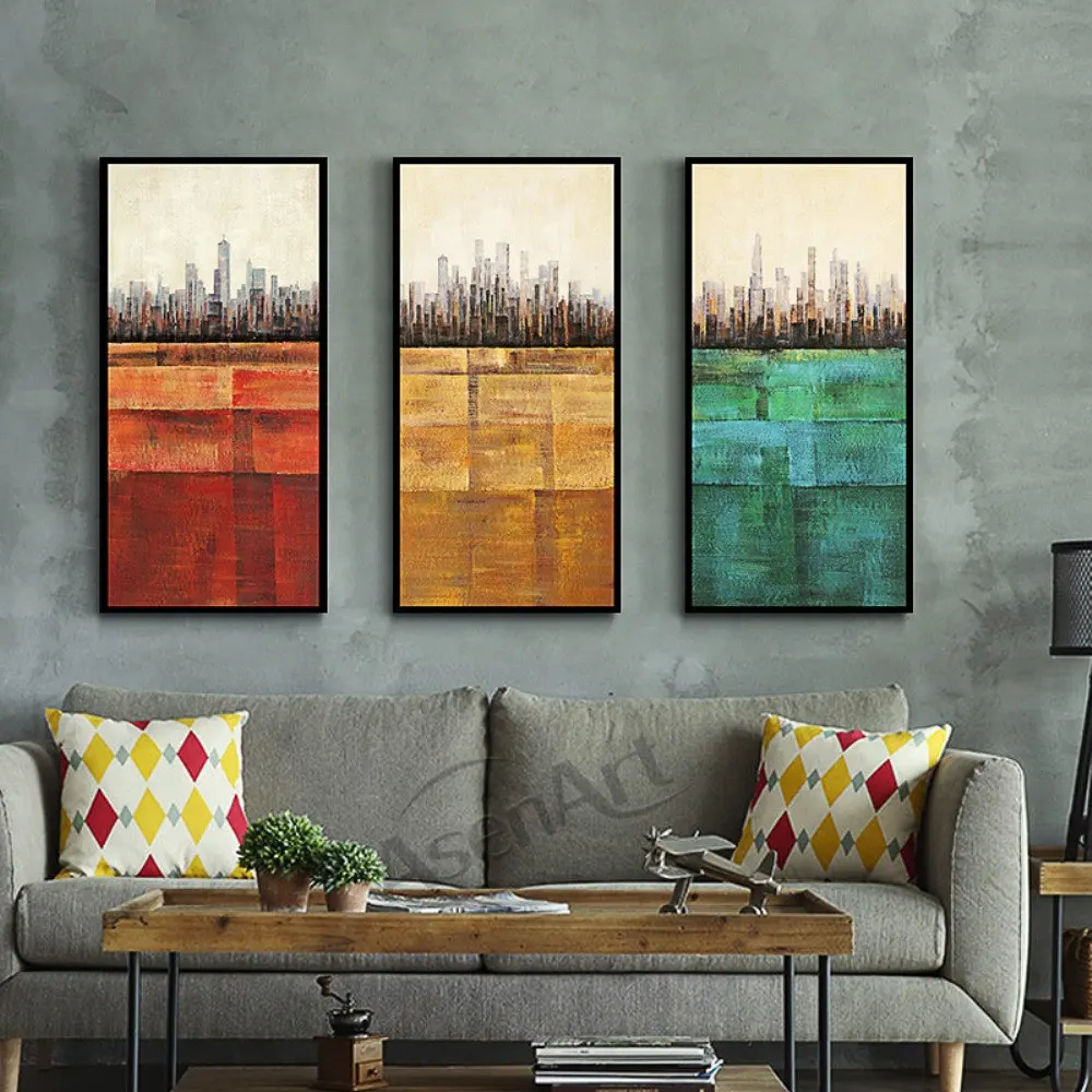 

Abstract City Building Modern Pictures Art Wall Canvas Painting Nordic Posters for Living Room Office Home Decor kitchen NoFrame