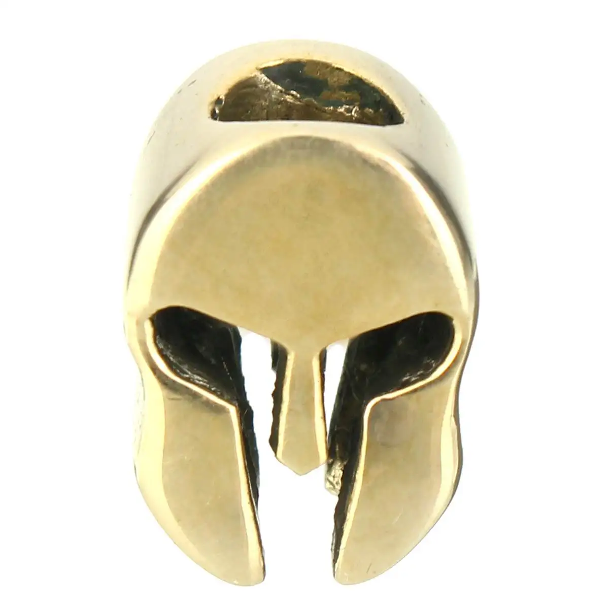 الذهب خرز من النحاس الأصفر سحر سبارتا خوذة ل Paracord سوار إكسسوارات DIY قلادة مشبك ل Paracord سكين الحبل الخرزة ديكور