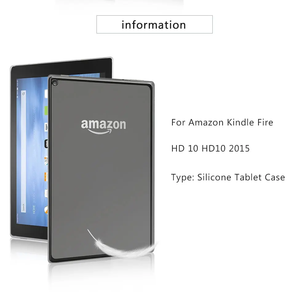 Классический мягкий чехол из ТПУ для Amazon Kindle Paperwhite 1 2 3 4 10th /Fire HD 7 8 10/Kindle Fire HDX 7 8,9 силиконовый чехол