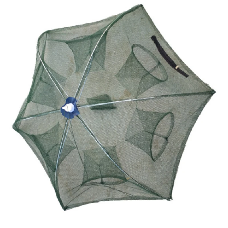 

6 Hole Fishing Net Folded Portable Hexagon Network Casting Nets Shrimp Catcher Trap China Cages Mesh Cheap Aquarium Fish