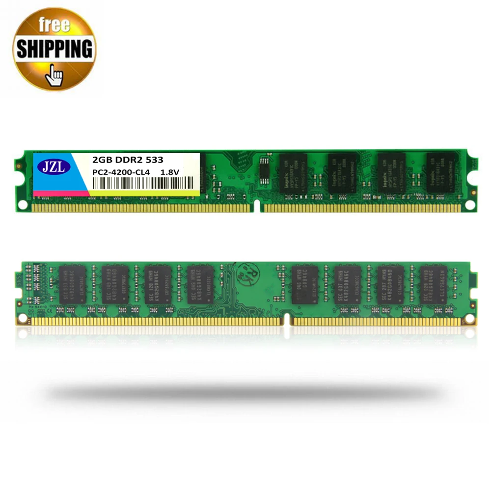 Память JZL PC2-4200 DDR2 533 МГц/PC2 4200 DDR 2 МГц Гб LC4 1 8 в 240-PIN без коррекции ошибок для
