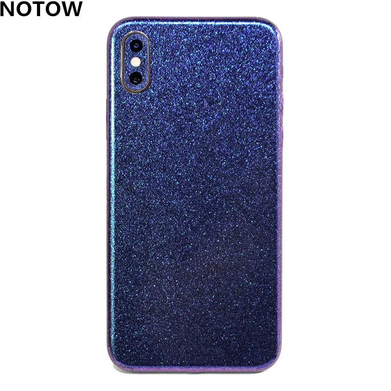 

NOTOW fashion Glitter sticker skins protective film mobile back sticker for iphone 5 5s se /X/XR/XS/XS Max/6 6s/ 7 7plus 8plus