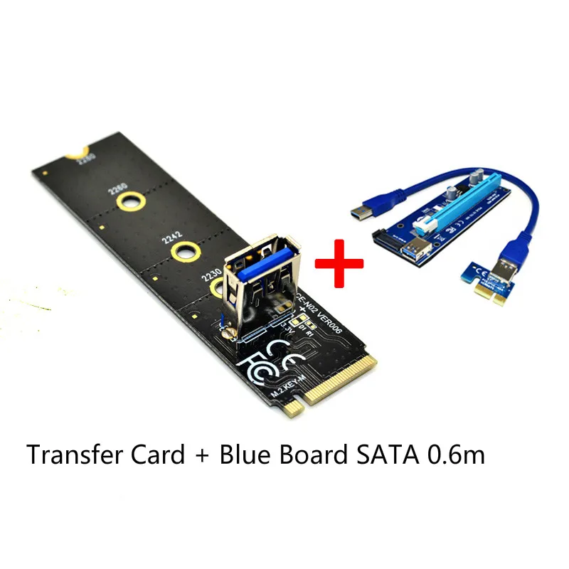 M.2 NGFF к PCI E X16 слот для передачи карты майнинга подъемный удлинитель адаптер w Molex