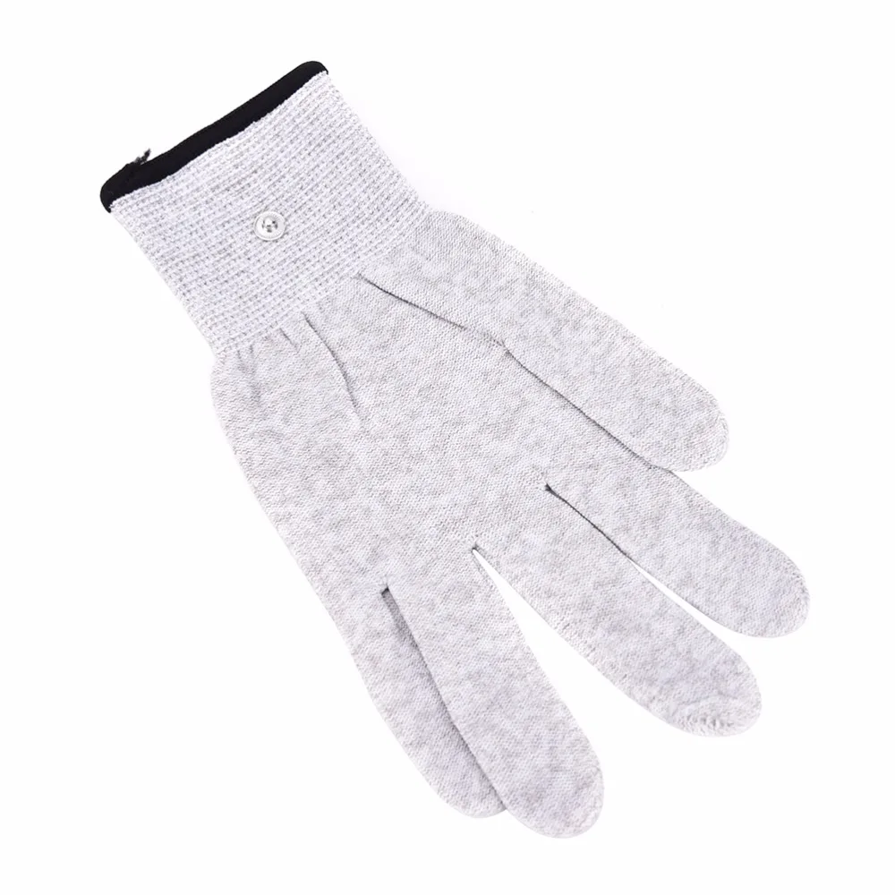 2018 New Arrival 2.5MM Plug Silver Conductive Fiber Massage Electrode Glove TENSEMS Therapy Hand Massager Anti-staticAnti-skid-1