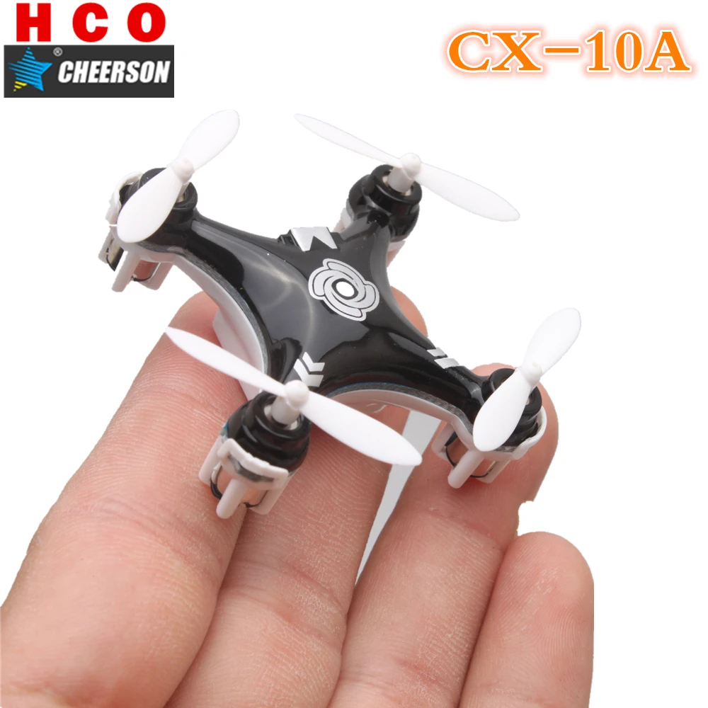 Rose - CX 10 Mini 2.4g 4CH RC Télécommande Quadcopter Hélicoptère Drone CX 10 LED Jouets Cadeau - Foto 4