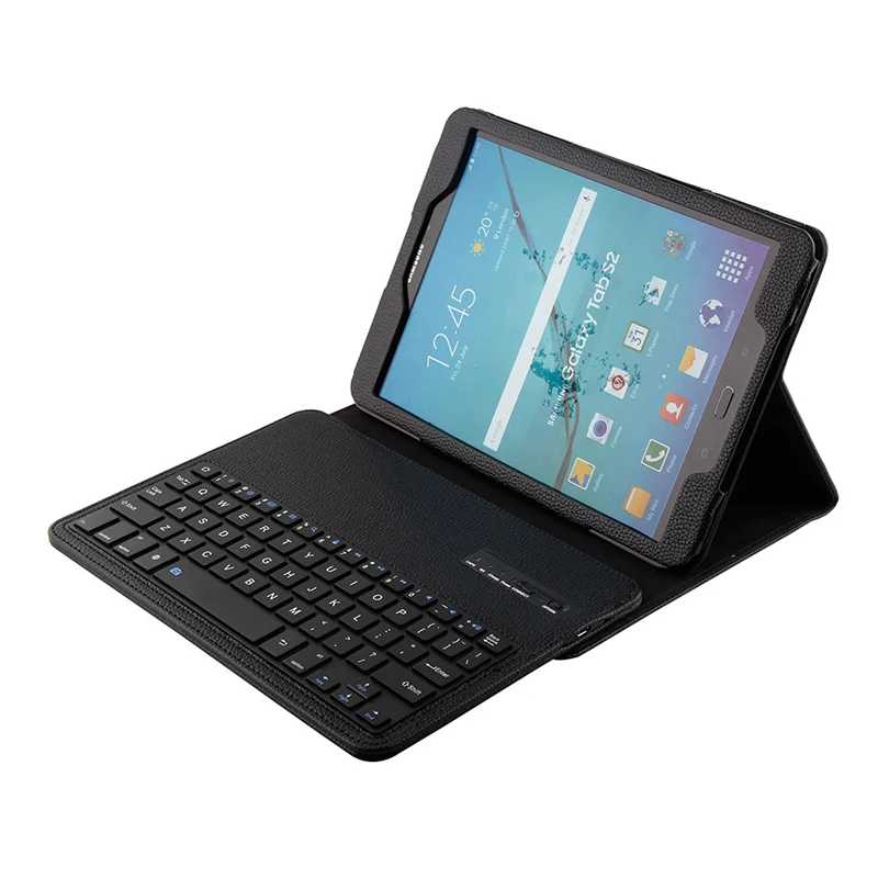 

For Samsung Galaxy Tab S2 9.7'' T810 T815 Tablet Detachable ABS Bluetooth Keyboard Portfolio Leather Ultra Slim Stand Case Cover