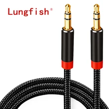 Cavo AUX Lungfish Jack cavo Audio da 3.5mm cavo per altoparlante Jack da 3.5mm 1m 2m 3m 5 m per iphone altoparlante per cuffie per auto Samsung xiaomi