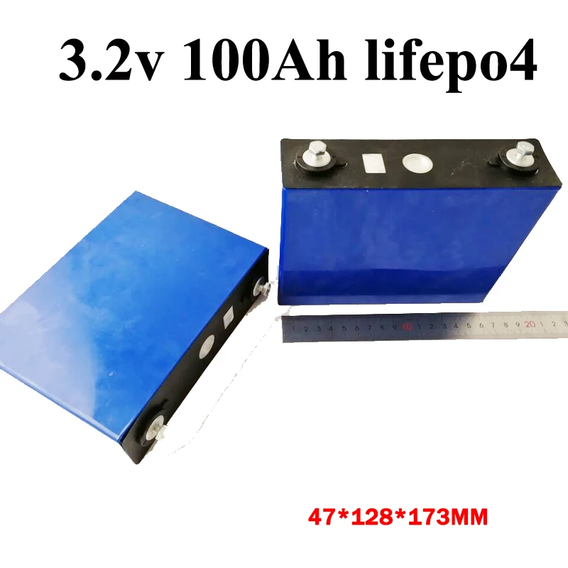 4 шт 3,2 v 100Ah lifepo4 батарея 100ah литиевая батарея для diy 12v 24v 300ah четырехколесный автомобильный инвертор RV резервного питания велосипеда