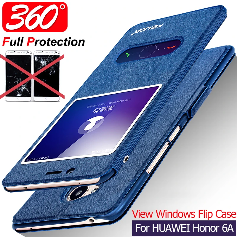Étui Pour Huawei Honor 6A Style Livre Housse Téléphone Portable Rose