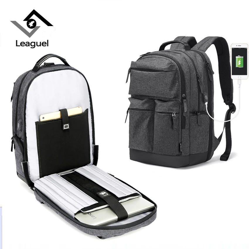

Leaguel Laptop Backpacks for Men Multifunction Oxford luxury large capacity College school bags for teenager Rucksack Travel Bag