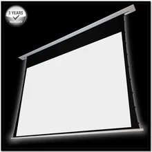 110″ 16:9 4K Recessed In-ceiling Electric Tab tensioned Projection Projector Screen with aluminum casing/ multi controls