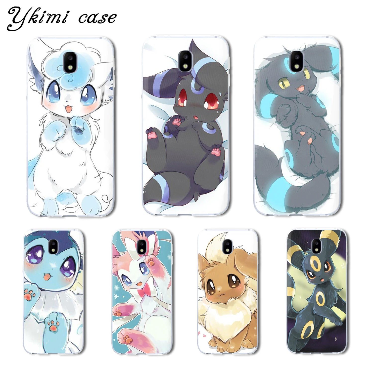 

Ykimi Case For Samsung J3 J5 J7 2017 Eurasian version J3 J4 J6 J8 2018 Case Cute cartoon pokemon Cover Soft TPU Silicone capa