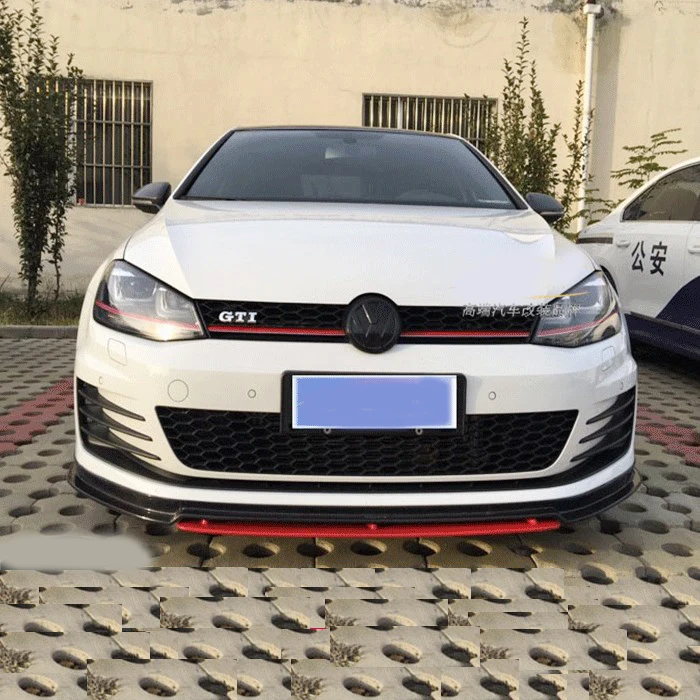 For Volkswagen Golf 7.5 Body kit spoiler For Golf G TI ABS Rear lip rear spoiler front Bumper Diffuser Bumpers Protector