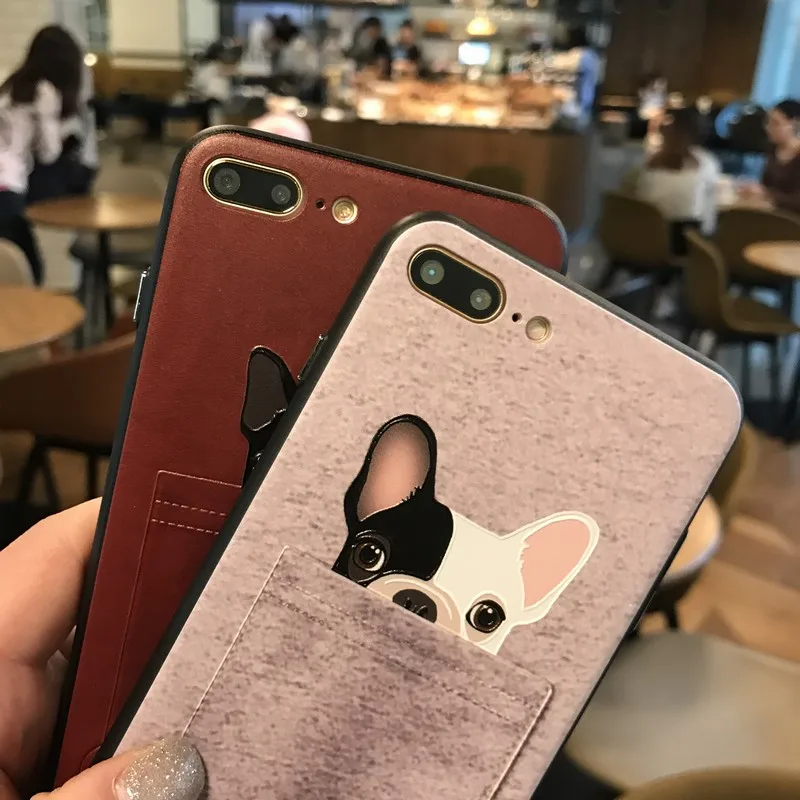 Portefeuille For iPhone 7 Plus Case Cartoon Cute Invisible Kickstand Holder Back Cover For Apple iPhone 6 S 6S 6plus Accessories (14)