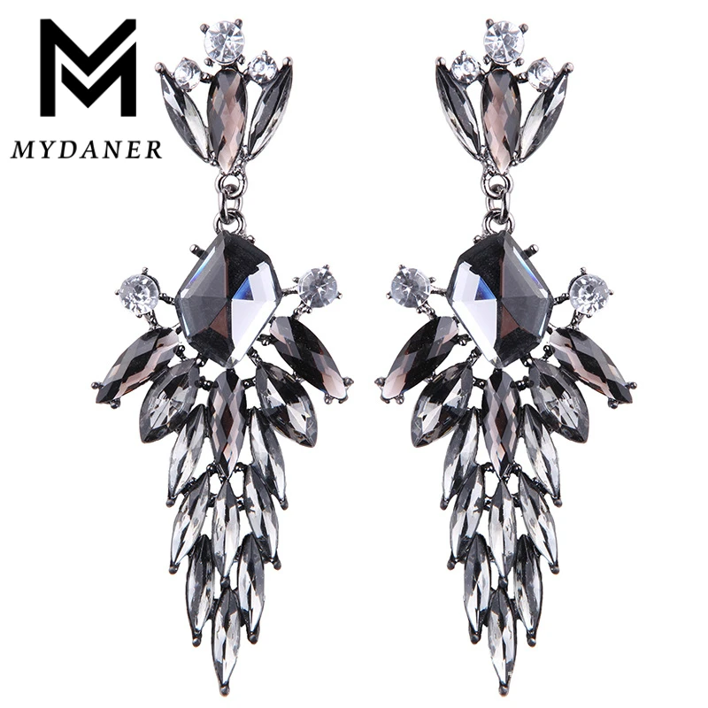 

New Design Water Drop Big Shine CZ Vintage Jewelry Women Geometric Earrings Female Gift Bijouterie Costume Jewelry