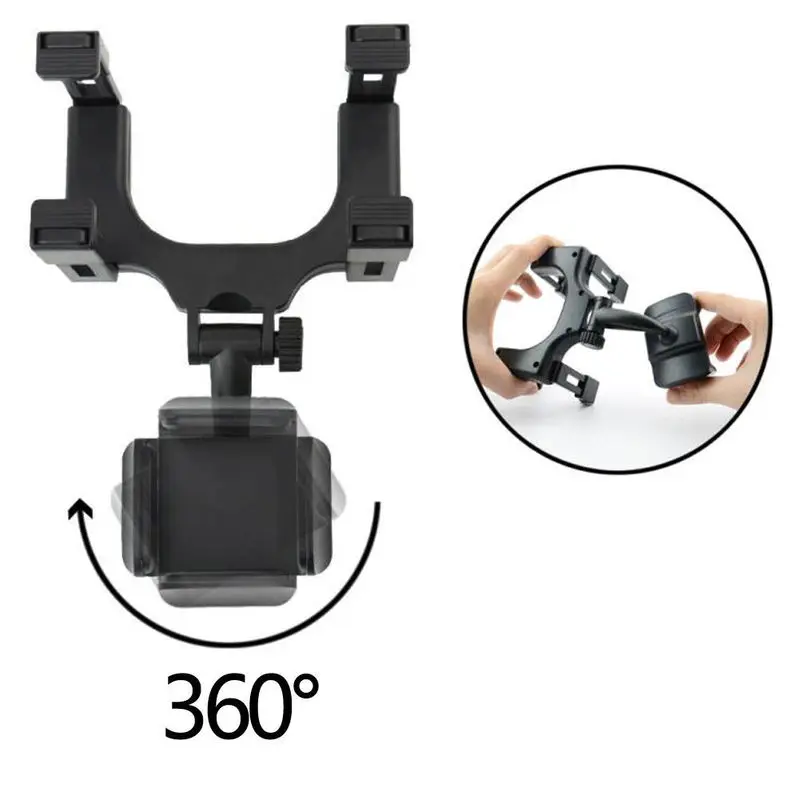 1 stücke Auto Rückspiegel Halterung Halter Stehen Cradle für Telefon GPS Universal 360 Grad Drehbar