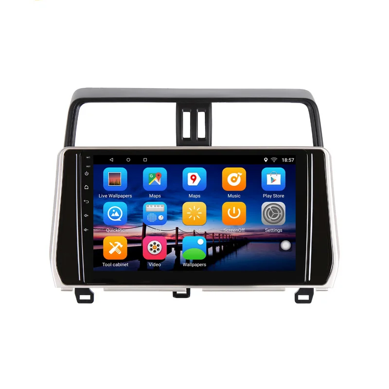 Discount 10" 2+32G 2.5D IPS Android 8.1 Car DVD Multimedia Player GPS For Toyota Prado 150 2018 radio stereo navigation 2 Discount 10" 2+32G 2.5D IPS Android 8.1 Car DVD Multimedia Player GPS For Toyota Prado 150 2018 radio stereo navigation 2