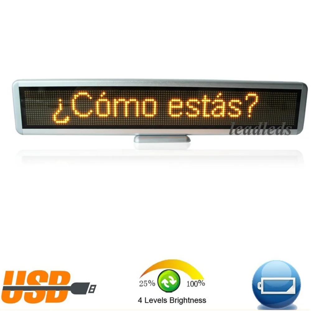 Vysoký jas 16 X128 Led Značka automobilu Programovatelná signalizační zpráva Pohyblivé posouvání Led Bus Bus Display Board Jednolistá barva