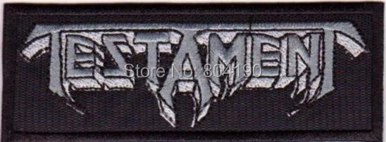 

3" TESTAMENT THRASH METAL SLAYER SADUS DRI MEGADETH Metal Music Band IRON On Patch TRANSFER MOTIF APPLIQUE Rock Punk Badge