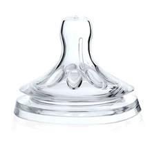 Bebê recém-nascidos de segurança macia silicone líquido chupeta mamilo natural flexível substituição acessórios para boca larga garrafa leite