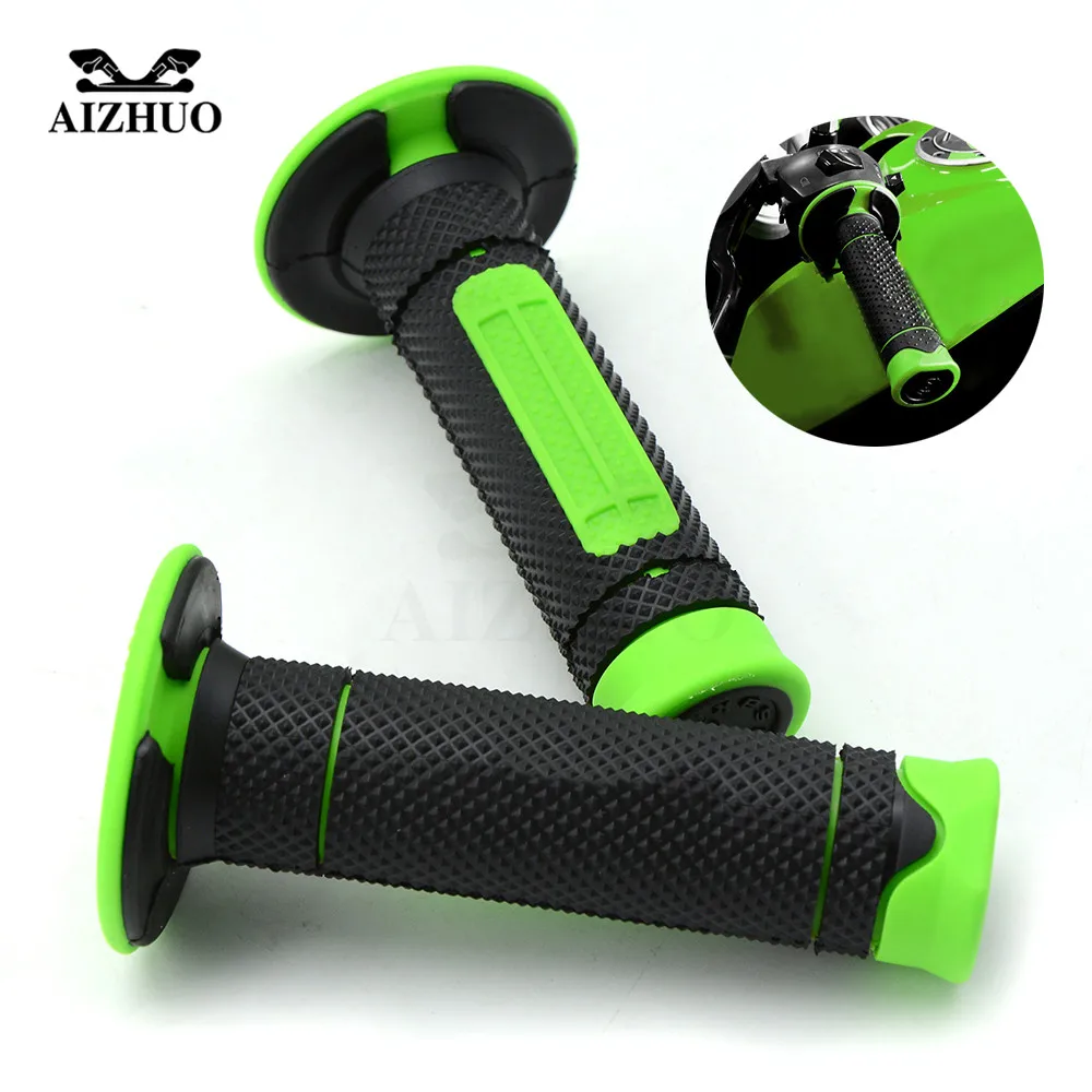 Motorcycle Handle Grips 22mm 7/8" Handlebar Rubber Pro Motocross Motorcycle & Bikes For KAWASAKI ZX636R ZZR600 VULCAN 650cc
