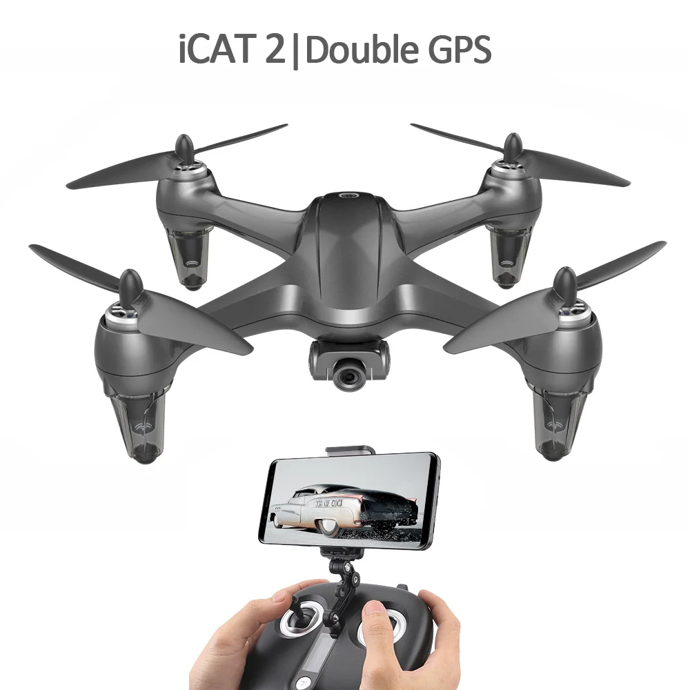 

SMRC ICAT2 Brushless motor Double GPS 1080P Electric adjustment lens wifi camera drone 20 long minutes headless mode Helicopter