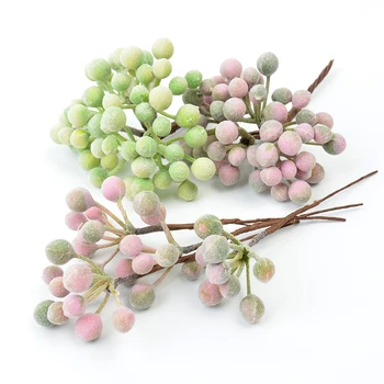 6 pieces of Christmas artificial berry flowers for wedding Christmas party decoration DIY crafts gifts crown fake plants