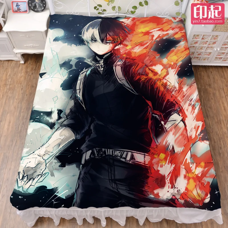 Обновление Август аниме Моя геройская Академия bakugo katsuki & Todoroki Shoto простыня для