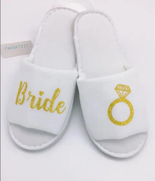 personalized Wedding Slippers,Bride diamond Wedding Slippers,Bridal