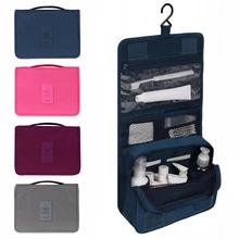 Unisex Hanging Toiletry Bag Kit Cosmetic Carry Travel Organizer Make Foldable Storage Bag For Traveling Bathroom
