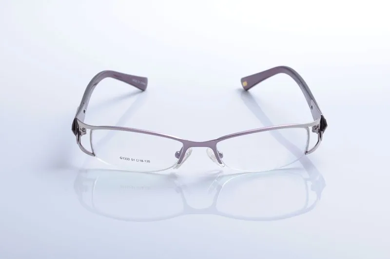 DeDing Модные женские новые дизайнерские высококачественные оправы из нержавеющей стали, металлические оптические очки для близорукости Oculos de GrauDD1092
