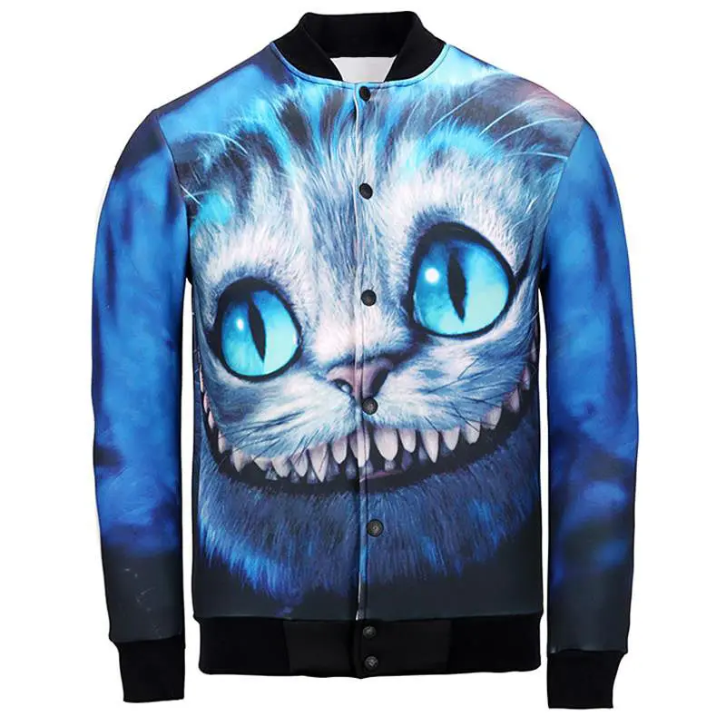 New Autumn Fashion Jackets Coats Cartoon Alice In Wonderland Cheshire