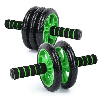 

Abdominal Exercise Wheel AB Rollers Exerciser Fitness Workout Gym Roller Great for Arms, Back, Belly Core trainer Free Knee Pad