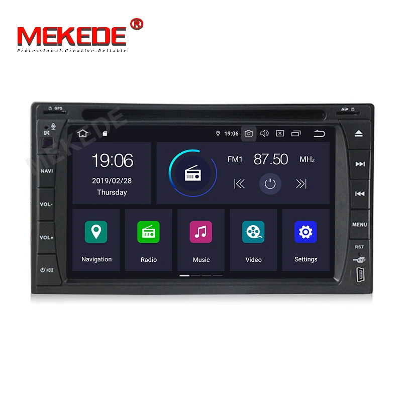 Sale MEKEDE Android 9.0 2 din car radio for multimedia player 2din radio visual cassette recorder double din auto stereo BT IPS DSP 1