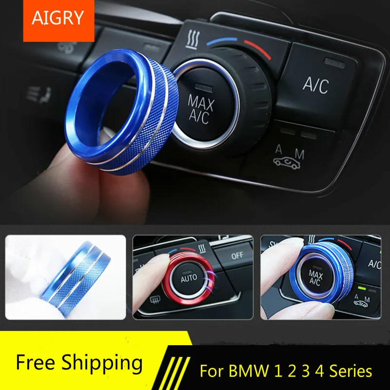 3 шт. для BMW 1 2 4 серии F30 F34 F46 GT X1 F47 F48 13 17 автостайлинг ручки кондиционера аудио круг